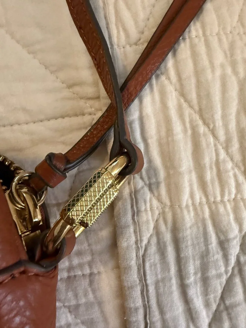 Leather cross body bag